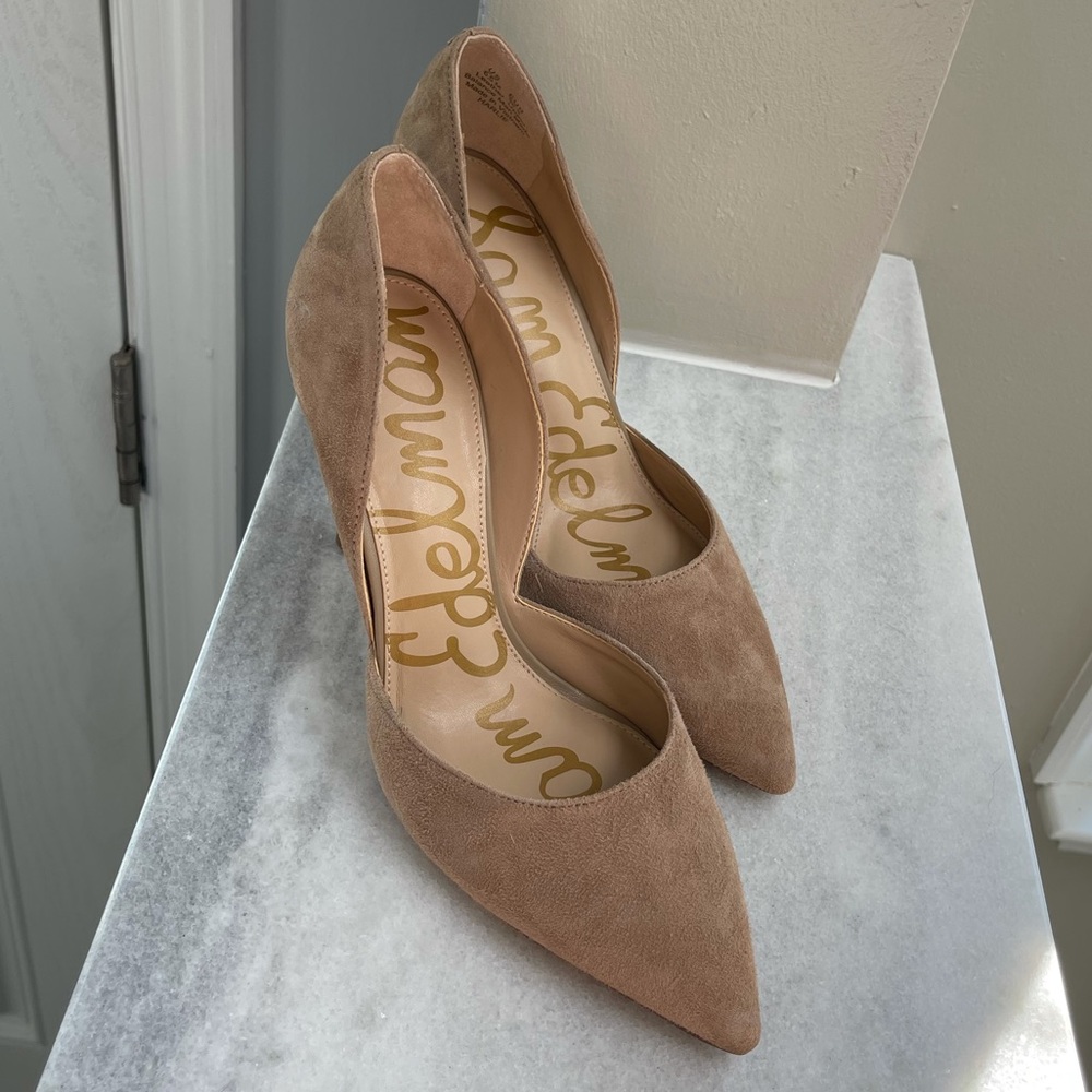 Sam Edelman Suede Point Toe Pumps